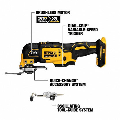 DEWALT Cordless Tool Combination Kit: 6 Tools, 20 V DC Volt, Battery Included, 20V MAX* XR®, 31AC52