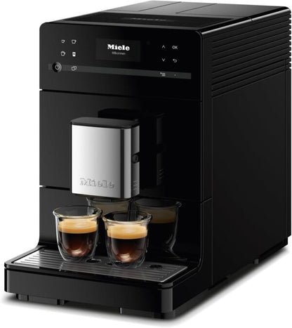 Miele CM 5310 Silence – Automatic coffee machine with OneTouch for Two, Aromatic System, coffee maker, cleaning programs and more, in obsidian black