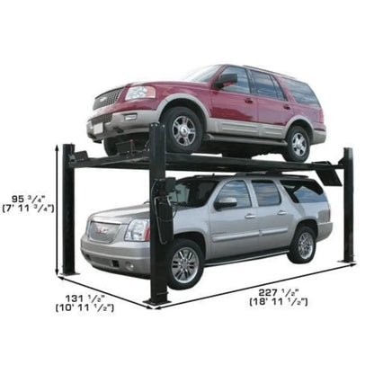 Atlas Pro9000 4 Post Lift with RJ6 Rolling Jacks