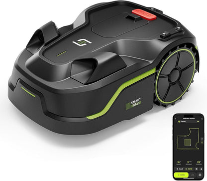 Smart Wireless Robotic Lawnmower, Fully Automatic Robotic Lawn Mowers with App Control, Climbing & Obstacle Avoidance, for 600㎡ Home Garden