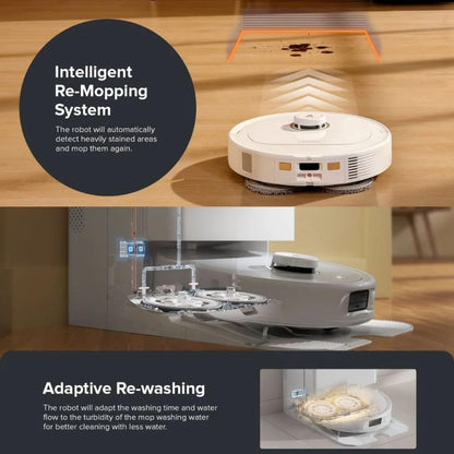 roborock Qrevo MaxV (with RDS) White Robot Vacuum Cleaner with Automatic Refill and Drying Station