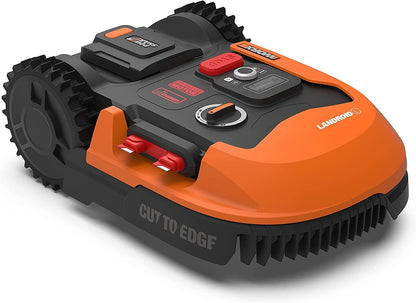 WORX Landroid Plus WR165E Robotic Lawnmower with Boundary Cable for Gardens up to 500 m² (AIA Navigation, App Control, WiFi, Bluetooth and Floating Mower - Max Gradient: 35%)