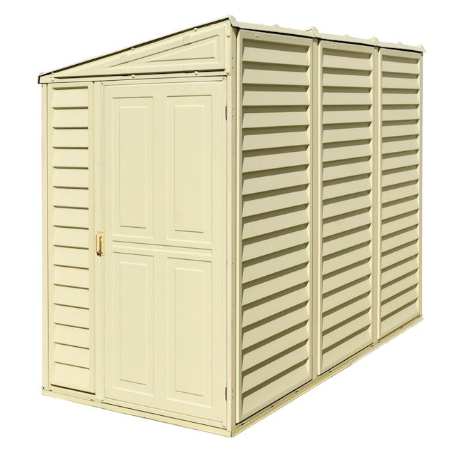 DuraMax Building Products 4-ft x 8-ft Sidemate Off-white Lean-to Vinyl Storage Shed