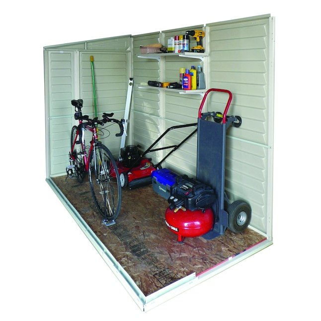 DuraMax Building Products 4-ft x 8-ft Sidemate Off-white Lean-to Vinyl Storage Shed