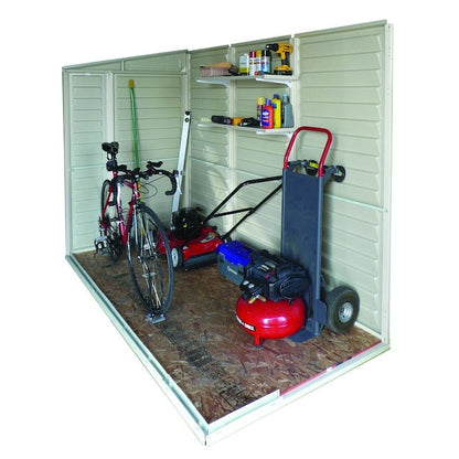 DuraMax Building Products 4-ft x 8-ft Sidemate Off-white Lean-to Vinyl Storage Shed