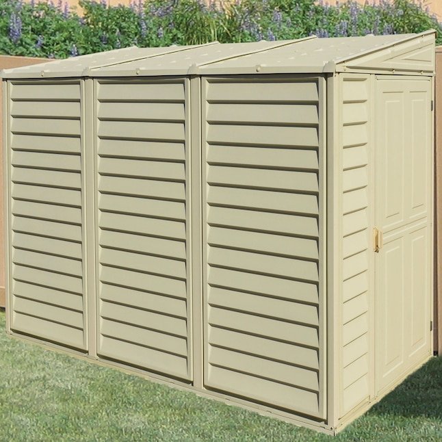 DuraMax Building Products 4-ft x 8-ft Sidemate Off-white Lean-to Vinyl Storage Shed