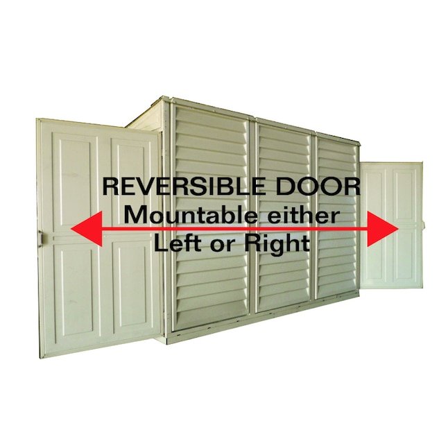 DuraMax Building Products 4-ft x 8-ft Sidemate Off-white Lean-to Vinyl Storage Shed