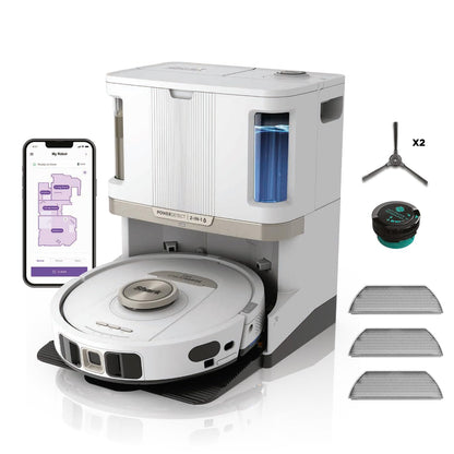 Shark PowerDetect Robot Vacuum and Mop - 3D LiDAR Navigation - White