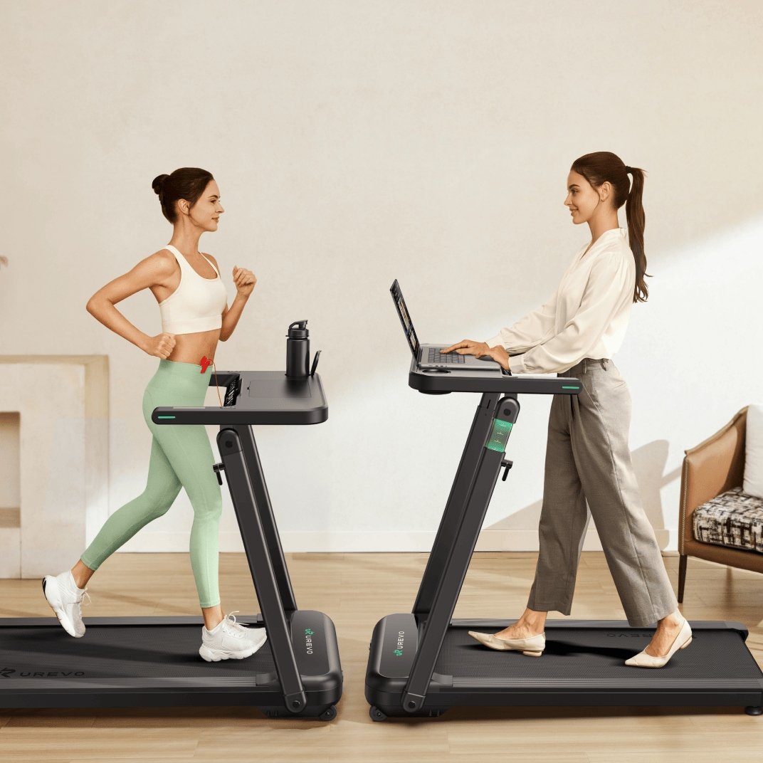 Urevo Foldi 3S Treadmill with Adjustable Desk