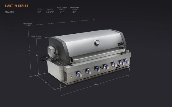 Mont Alpi 805 Built-In Gas Grill