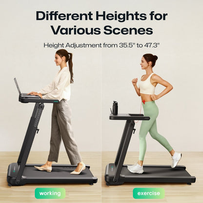 Urevo Foldi 3S Treadmill with Adjustable Desk