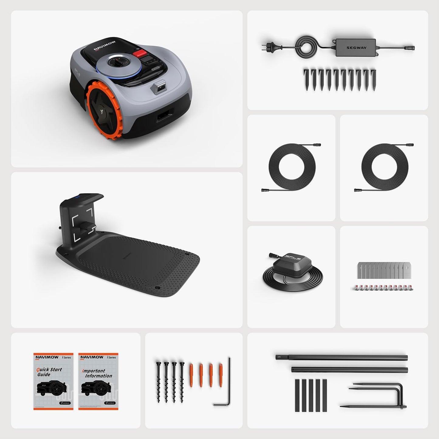 Segway Navimow i105E Robotic Lawn mower without Boundary, Rec. 500 m²