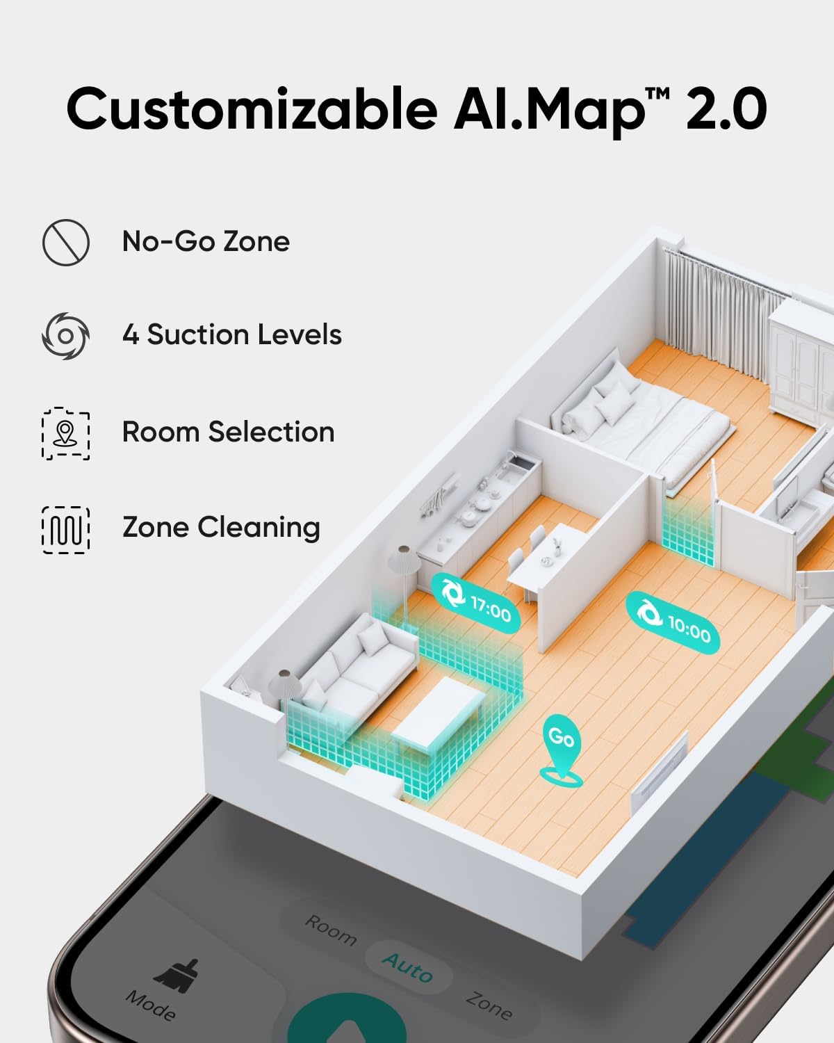 eufy L60 Robot Vacuum Cleaner with Self Empty Station, Hair Detangling Technology, Up to 60 Days of Hands Free Cleaning, Ultra Strong 5,000 Pa Suction to Remove Hair, Dust, iPath Laser Navigation