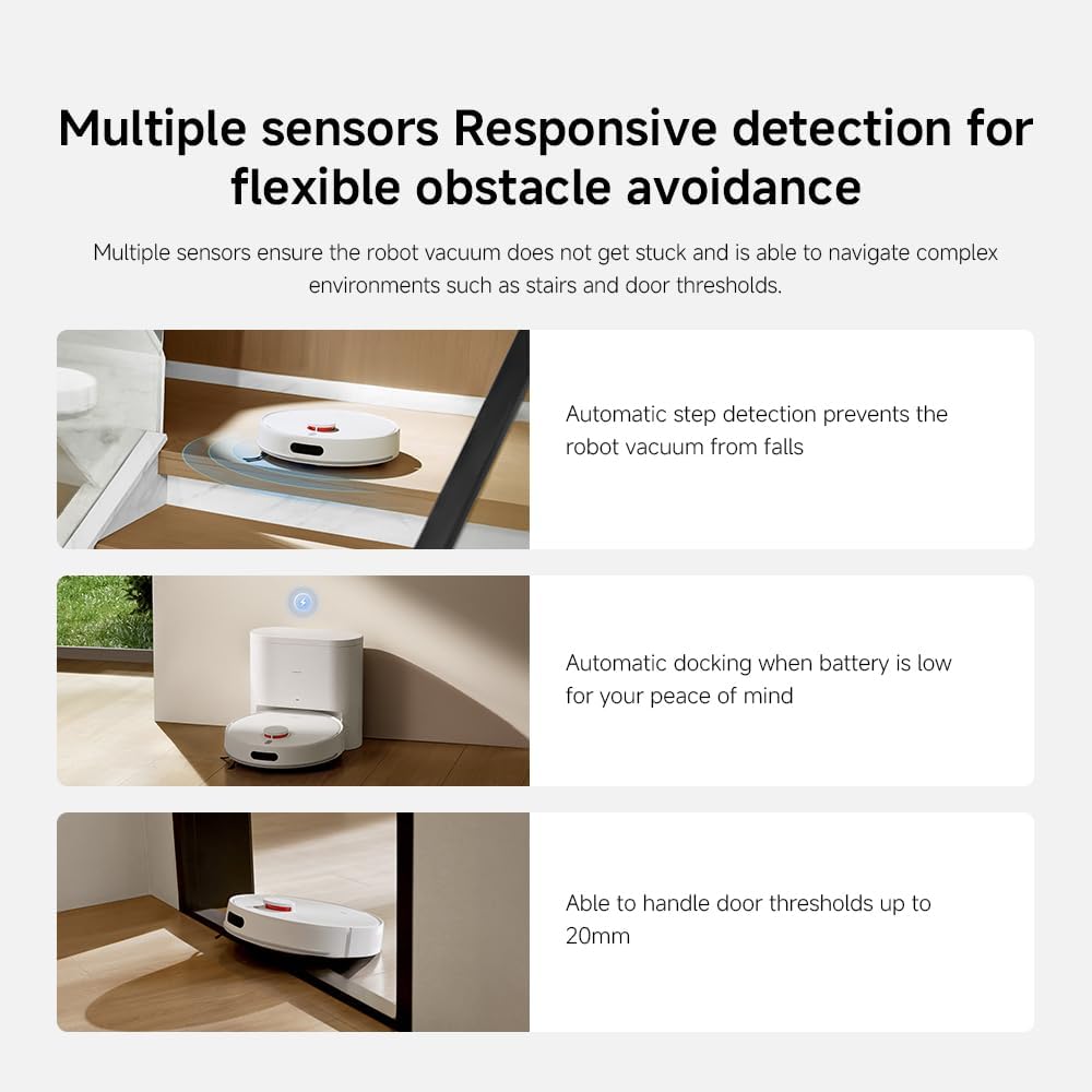 XIAOMI H40 Robot Vacuum Cleaner with Self Empty Station, 10000 Pa Suction