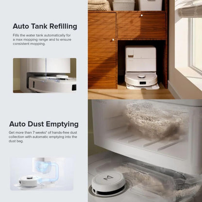 roborock Qrevo MaxV (with RDS) White Robot Vacuum Cleaner with Automatic Refill and Drying Station