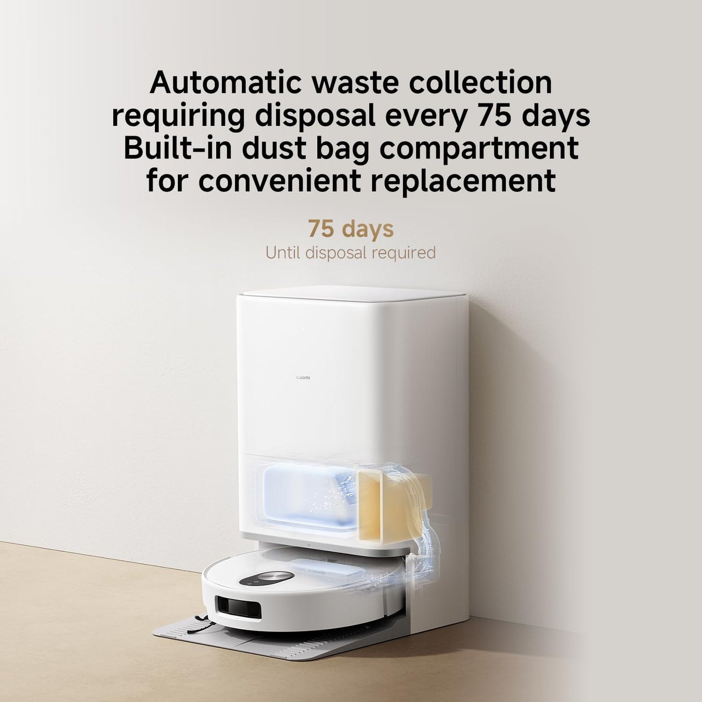 XIAOMI 5 Robot Vacumm Cleaner with Mop, 20000 Pa, Lifting dToF Navigation