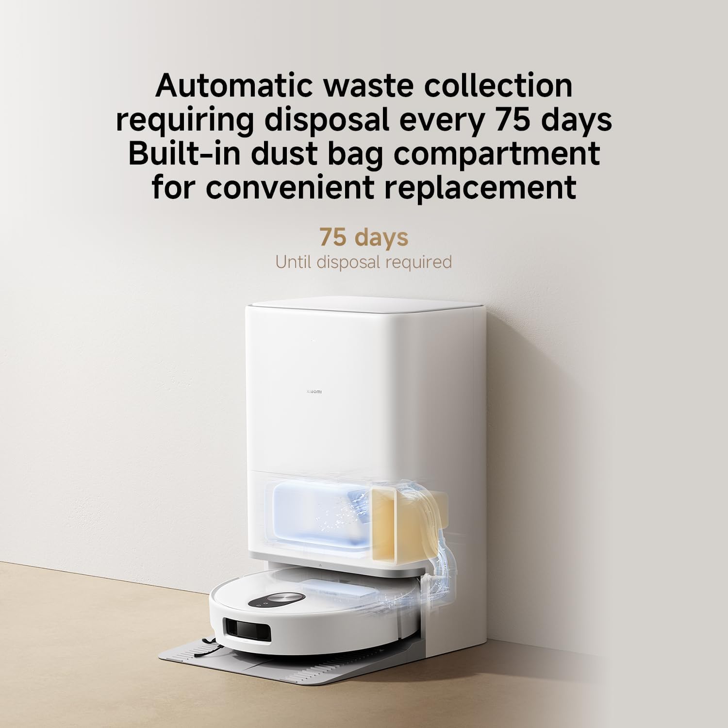 XIAOMI 5 Robot Vacumm Cleaner with Mop, 20000 Pa, Lifting dToF Navigation