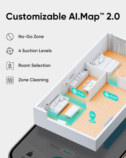 eufy L60 Robot Vacuum Cleaner, Dust,iPath Laser Navigation