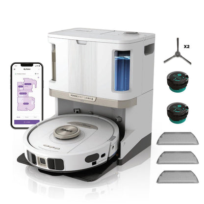 Shark PowerDetect Robot Vacuum and Mop - 3D LiDAR Navigation - White