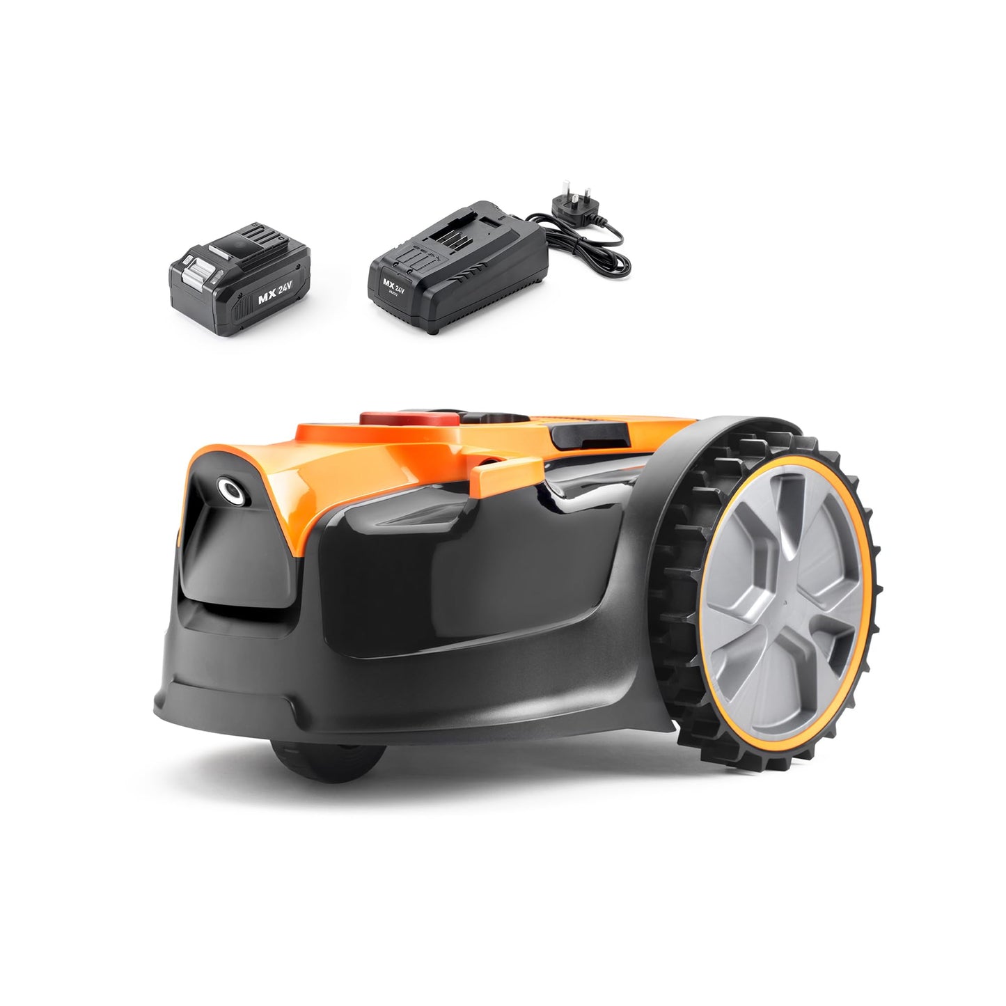 LawnMaster OcuMow 16 Vision Robot Mower & Strimmer Set & 2 Batteries, 300m2