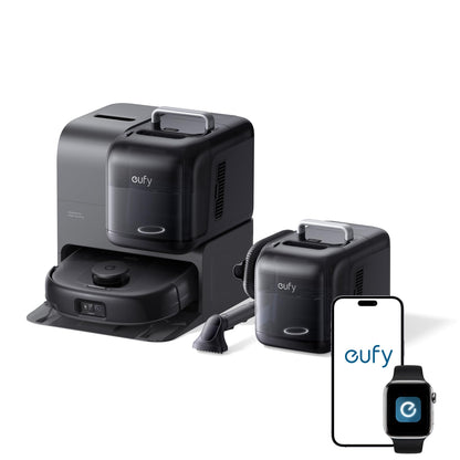 eufy E25 Omni, Robot Vacuum Cleaner with Mop,HydroJet Self-Clean Roller Mop