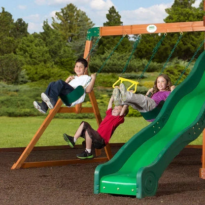 Backyard Discovery Shenandoah Cedar Wood Swing Set Slide