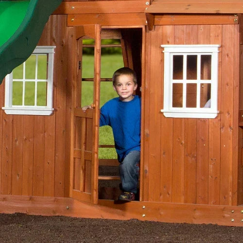 Backyard Discovery Shenandoah Cedar Wood Swing Set Slide