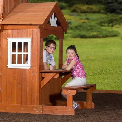 Backyard Discovery Shenandoah Cedar Wood Swing Set Slide