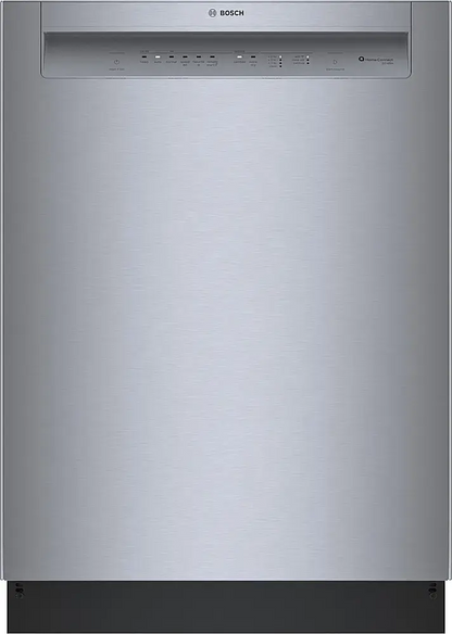 Bosch – 100 Series 24″ Front Control Smart Built-In Hybrid Tub Dishwasher with PureDry, 50 dBA – Stainless Steel