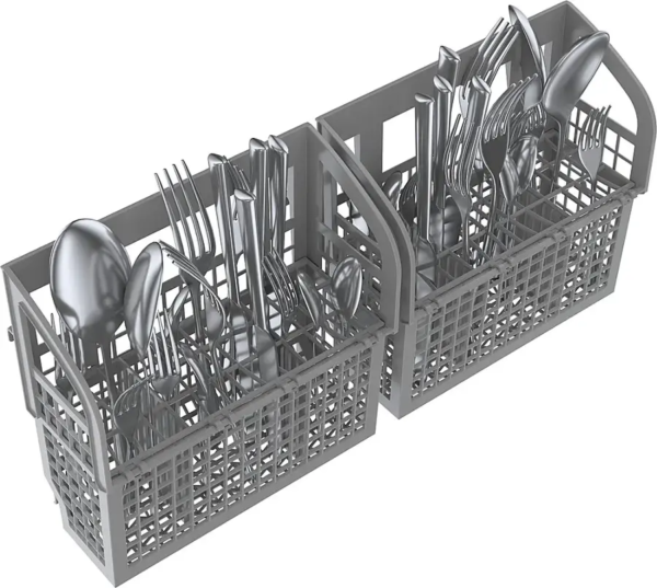 Bosch – 100 Series 24″ Front Control Smart Built-In Hybrid Tub Dishwasher with PureDry, 50 dBA – Stainless Steel