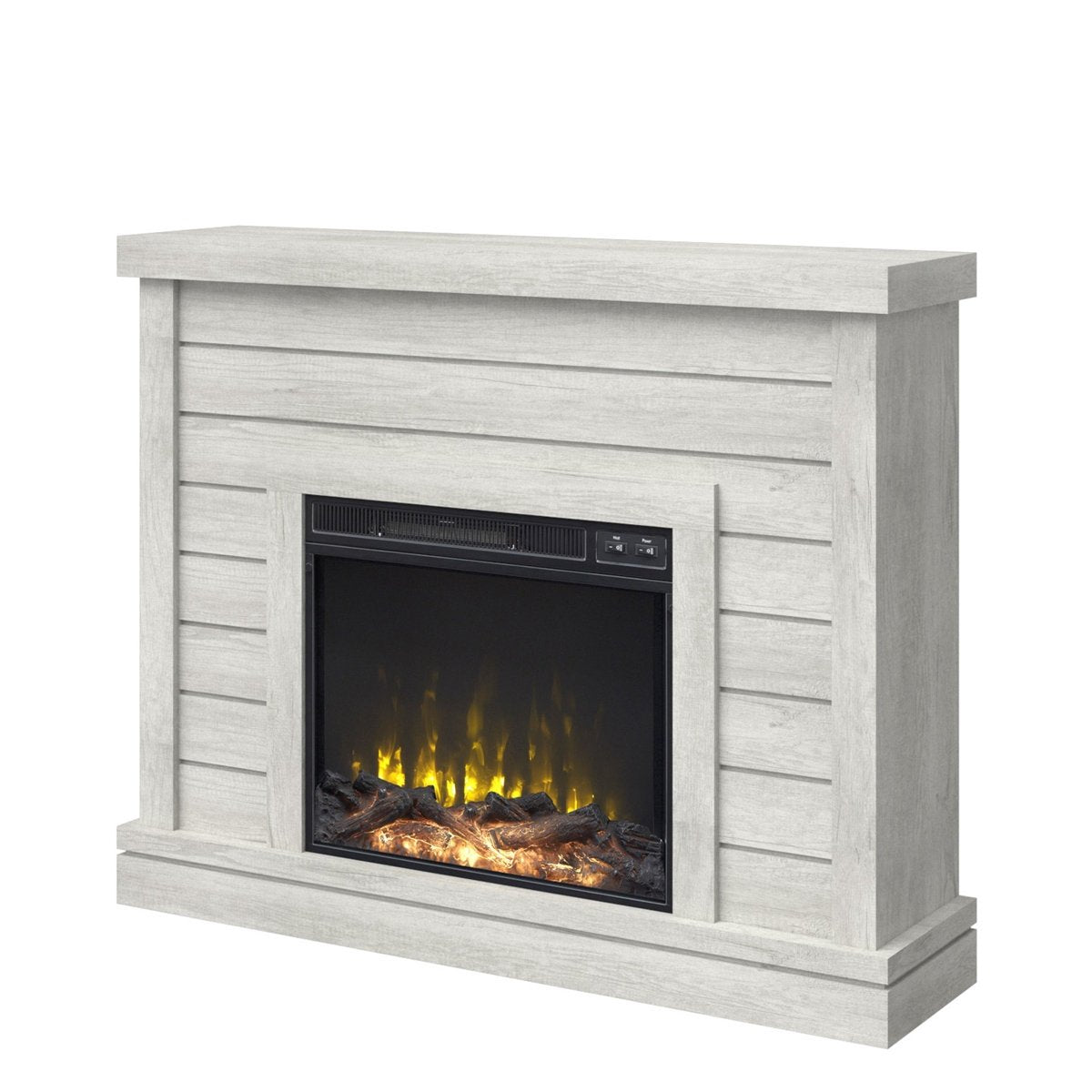 Alaya Wall Mounted Electric Fireplace Sand & Stable Finish