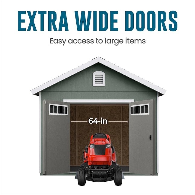 Heartland Asheville 10-ft x 12-ft Gable Style Wood Outdoor Storage Shed
