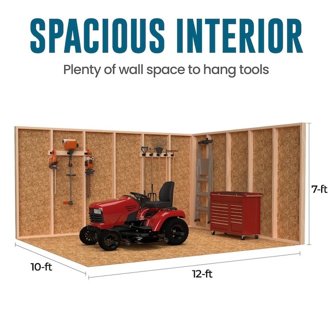 Heartland Asheville 10-ft x 12-ft Gable Style Wood Outdoor Storage Shed
