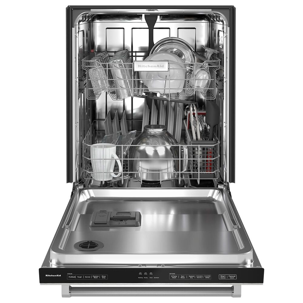 KitchenAid 24″ Fully-Integrated Built-In Dishwasher with 30 Total Wash Jets in PrintShield Stainless Steel