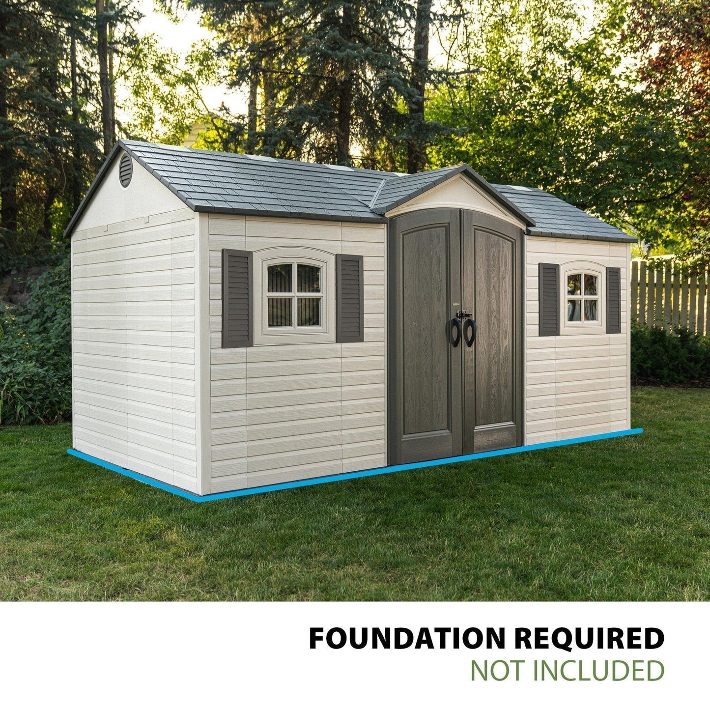 Lifetime 15′ x 8′ Outdoor Storage Shed