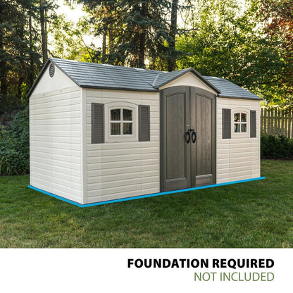 Lifetime 15′ x 8′ Outdoor Storage Shed