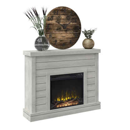 Alaya Wall Mounted Electric Fireplace Sand & Stable Finish