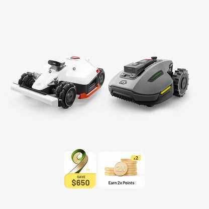 MAMMOTION LUBA 2 AWD 10000X Robot Lawn Mower. Multi-zone & No-go-zone Management