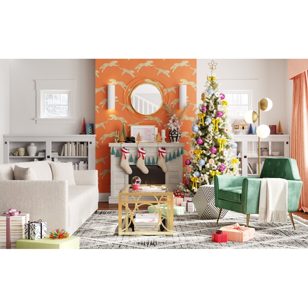 Alaya Wall Mounted Electric Fireplace Sand & Stable Finish