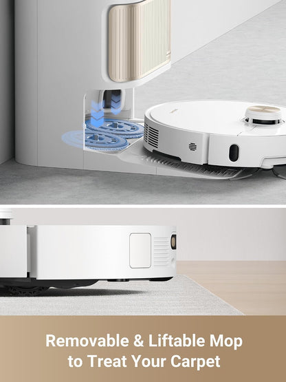 dreame L40 Ultra Robot Vacuum Cleaner with Mop, 11000 Pa, 65°C Hot Water Auto Mop Washing & Drying, Extendable and Liftable Side Brush, Automatic Emptying, App & Voice Control
