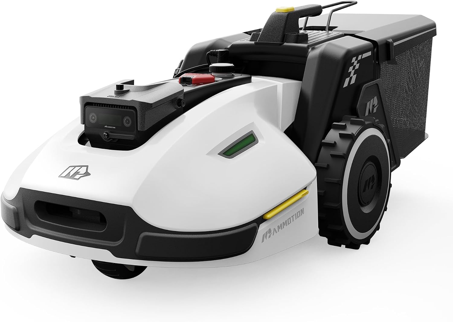 MAMMOTION YUKA 1000 Automatic Sweeping and Emptying Robot Lawnmower, UltraSense AI Vision Wireless Device up to 1000㎡ Slope up to 45%, Automatic Mapping, Cutting Width 320 mm