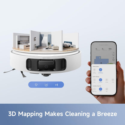 MOVA E40 Ultra Robot Vacuum and Mop, 19000Pa Suction & Anti-Tangle Brushes