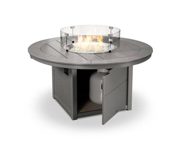 POLYWOOD 48″ Round Fire Pit Table