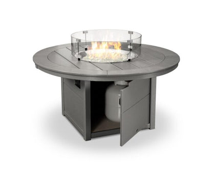 POLYWOOD 48″ Round Fire Pit Table