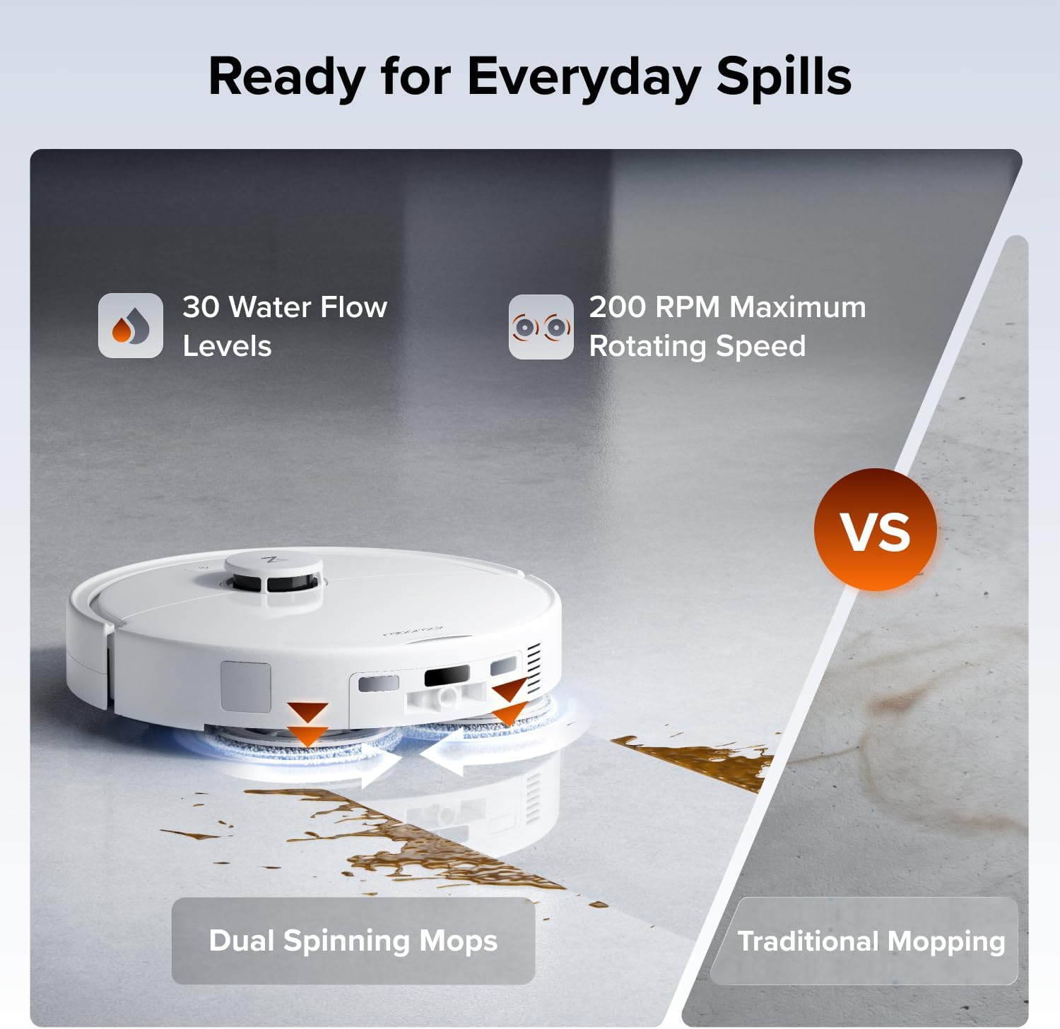 roborock Qrevo 2 Pro Robot Vacuum Cleaner with Mop, 25,000 Pa HyperSuction