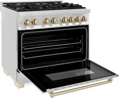 ZLINE Autograph Edition 36″ 4.6 Cu. Ft. Dual Fuel Range