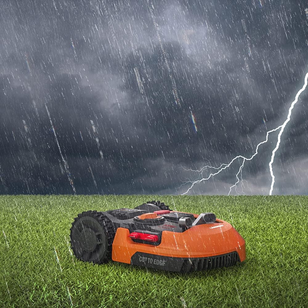 WORX Landroid M500+ WR165E Robot Lawn Mower for medium gardens up to 500m2/Cut to edge Automatic robotic lawn mower with app control, wifi