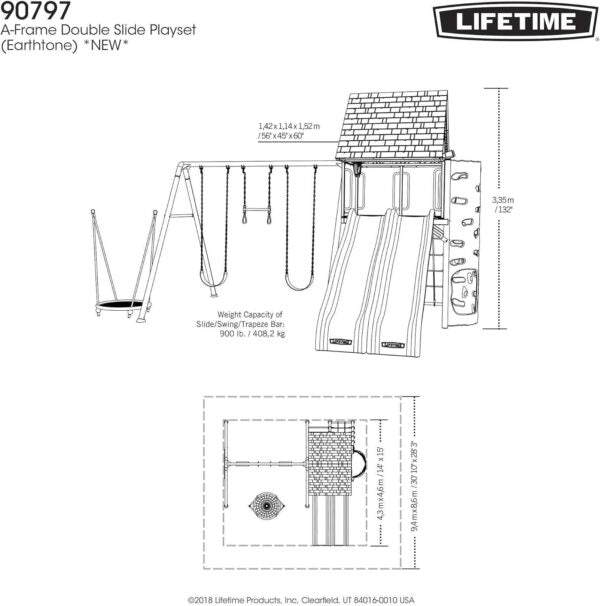 Lifetime Big Stuff Swing Set