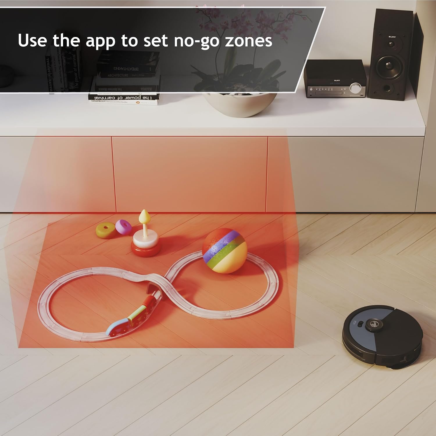 Hoover HG4 Hydro Pro Robot Vacuum & Mopping Cleaner, Up to 4000Pa Suction, Laser Navigation, Wi-Fi, Self-Emptying and Charging Base, Obstacle Sensor, Customisable Home Map [HG450HP]