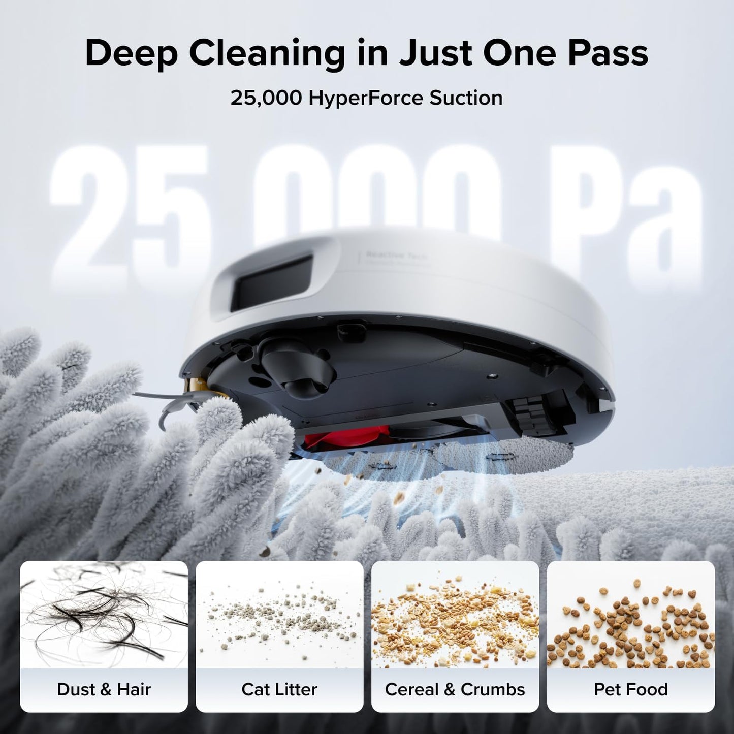 roborock Qrevo 2 Pro Robot Vacuum Cleaner with Mop, 25,000 Pa HyperSuction